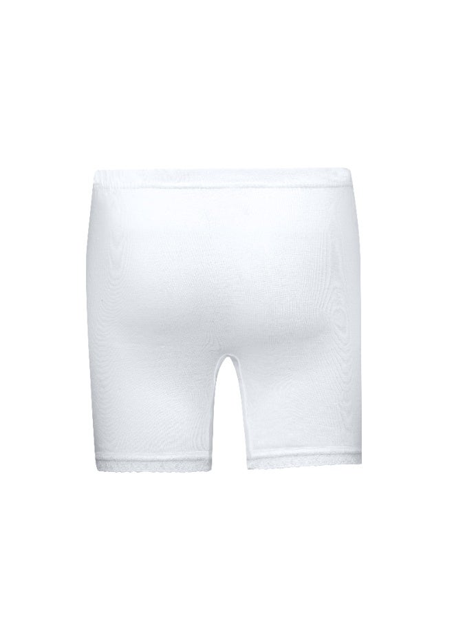 Mariposa Women’s Soft Cotton Stretchable Lightweight Half Inner Pant Everyday Wear White Pack of 6 - Image 4